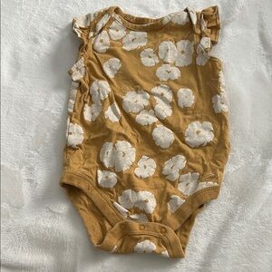 GAP Mustard Floral Kids Bodysuit